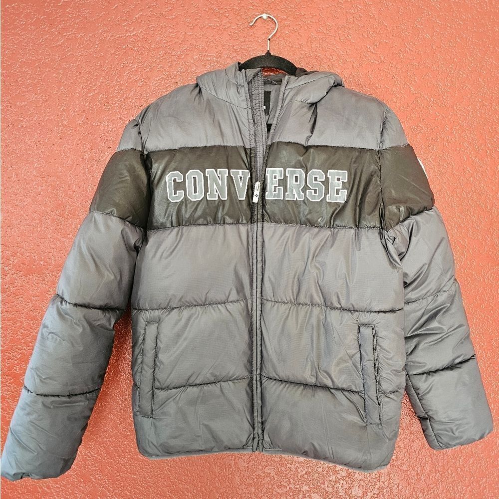 Converse Gray Puffer Jacket